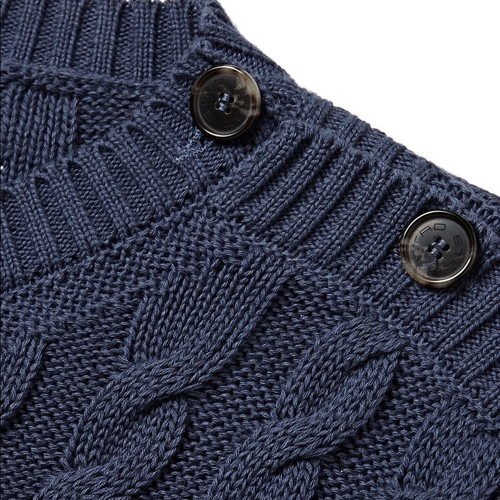Etro Striped Cotton/Cashmere Blend Sweater - Picture 4 of 9